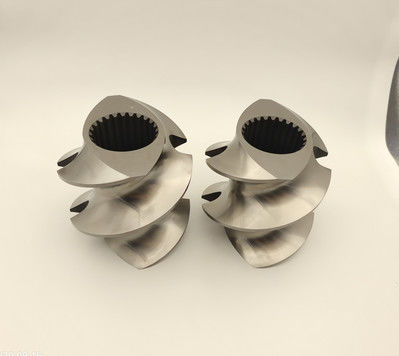 último caso de la compañía sobre Partes de extrusoras de doble tornillo de alto rendimiento de aleación importada WR5 Material elementos de tornillo