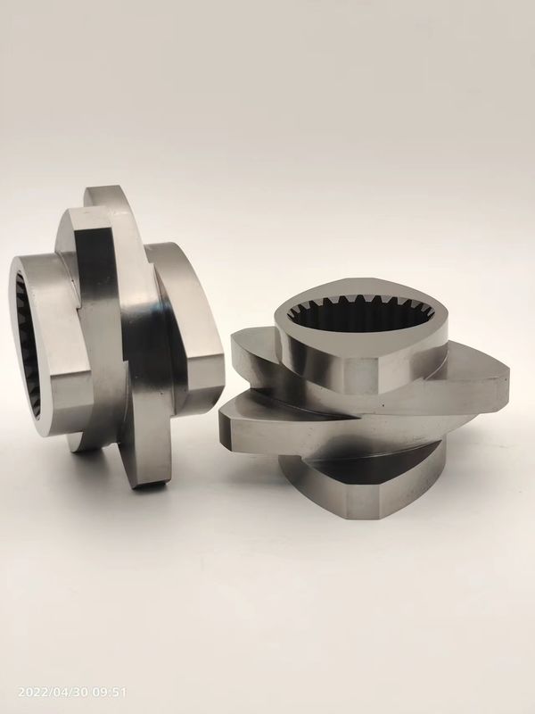 Extrusores de doble tornillo Bloque de flexión de elementos Bloque de malla Resistente a la corrosión y al desgaste