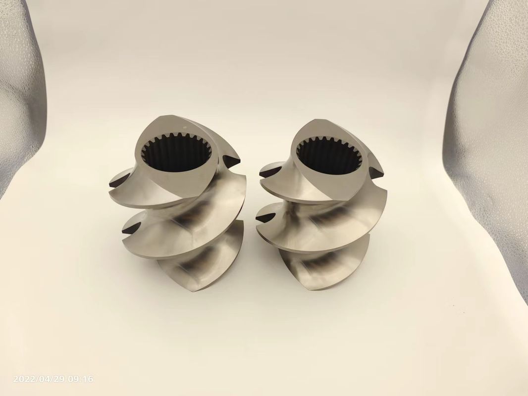 Accesorios para extrusores de doble tornillo granulador de malla de elemento de tornillo de calado de 12 mm a 300 mm