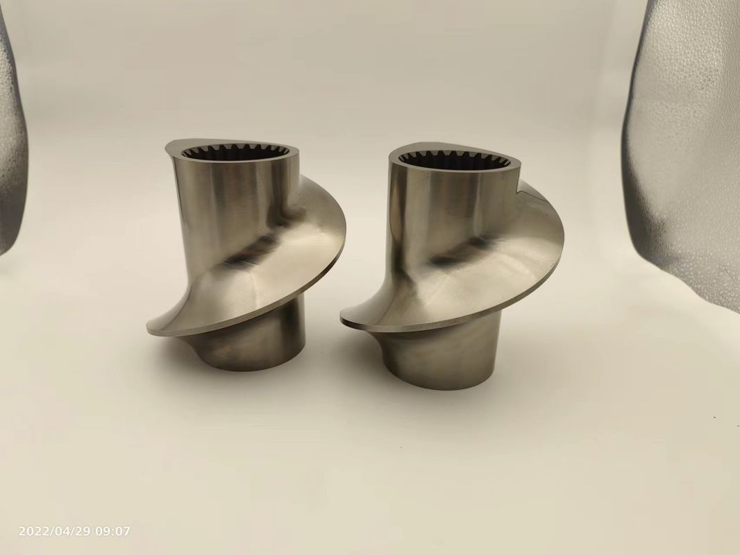 Accesorios para extrusores de doble tornillo granulador de malla de elemento de tornillo de calado de 12 mm a 300 mm