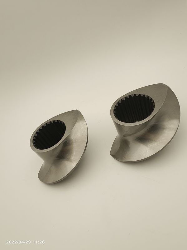 Accesorios para extrusores de doble tornillo granulador de malla de elemento de tornillo de calado de 12 mm a 300 mm