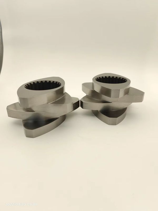 Accesorios para extrusores de doble tornillo granulador de malla de revestimiento de partes de tornillo de 12 mm a 300 mm