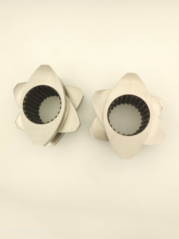 Elementos roscados Bloque roscado Bloque de crujido Granulador de plástico de doble tornillo Accesorios Bloque de malla Bloque de crujido