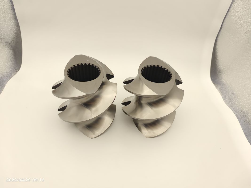 Partes de extrusoras de doble tornillo de alto rendimiento de aleación importada WR5 Material elementos de tornillo