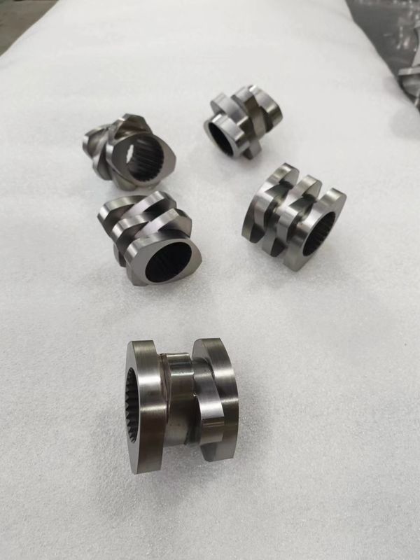 Máquina de extrusión de doble tornillo resistente a la corrosión Bloques de crujido para mezclas altas