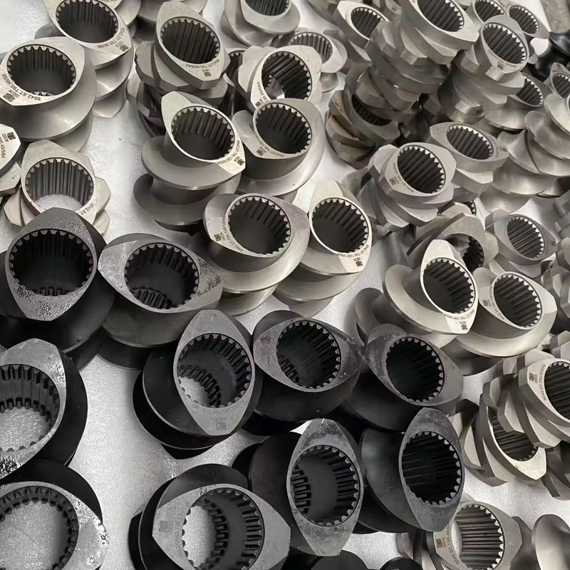 Segmento de elementos de tornillo y barril extrudidos de alta precisión para la máquina de extrusión de tornillos gemelos