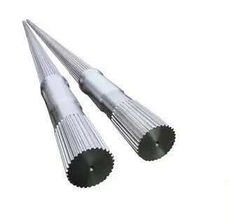 Elementos de tornillo rotatorios vibratorios para máquina de extrusión de doble husillo para material personalizado Extrusora WPC