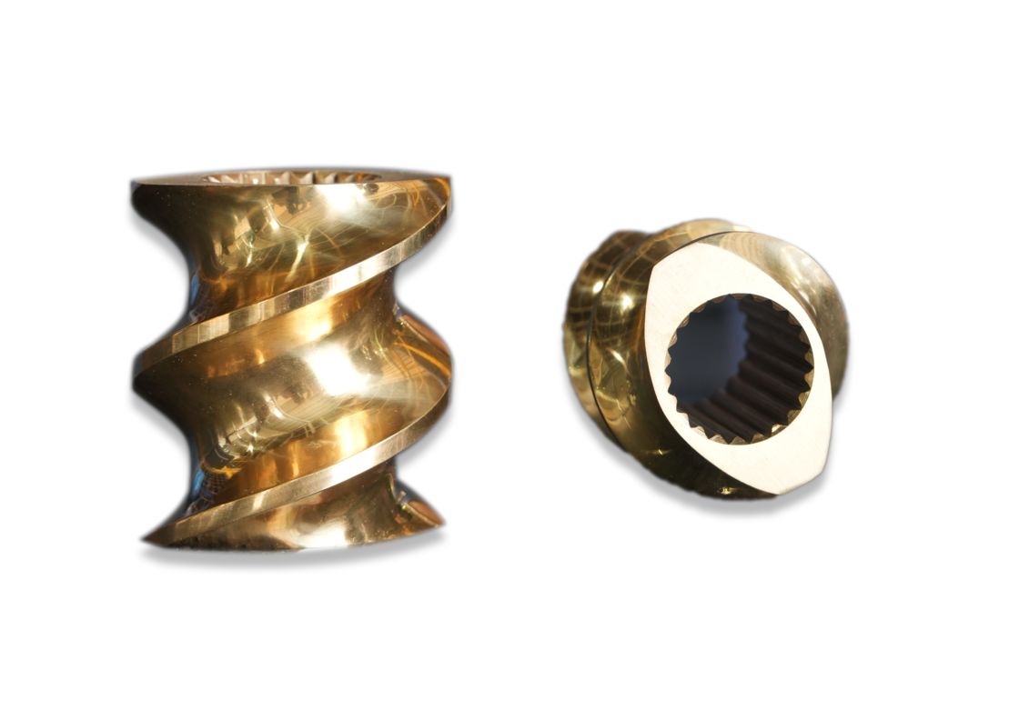 35/52/65/75/85/95mm Diámetro del centro Material personalizado Elemento de tornillo y barriles para extrusores Partes de la máquina tipo CTE