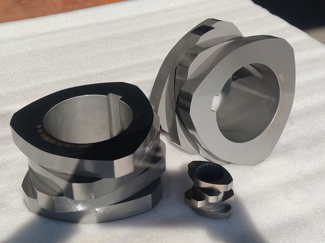 Elementos de tornillo extrusor de doble husillo SZK 250 con certificación ISO 9001 y opciones personalizadas