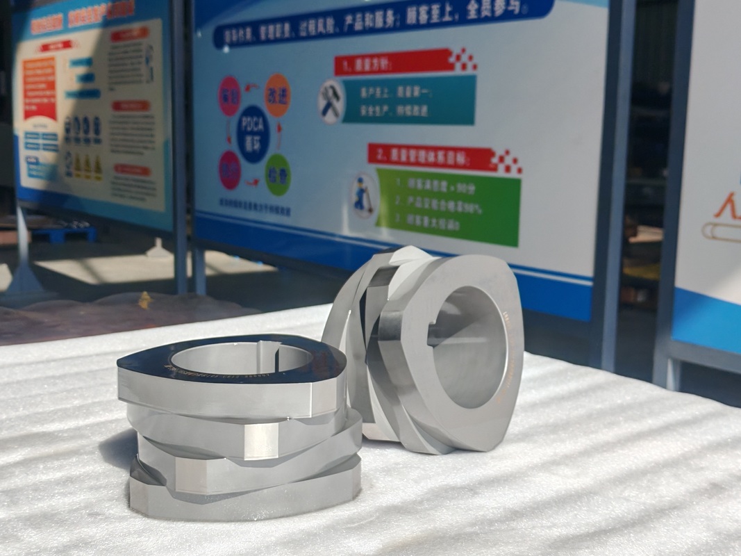 Elementos de tornillo extrusor de doble husillo SZK 250 con certificación ISO 9001 y opciones personalizadas