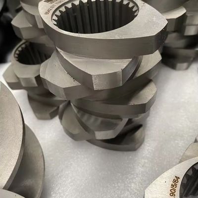 38CrMoAlA/W6Mo5Cr4V2/Cr26MoV Elementos de tornillo personalizados de extrusora de tornillo gemelo con precisión