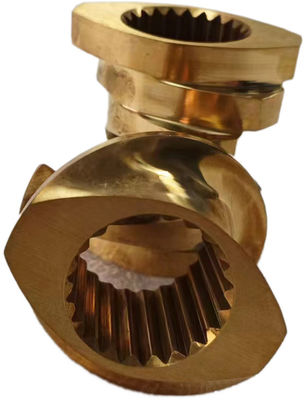 30° 45° 60° 90° En el ángulo de los tornillos de doble tornillo Extrusor de piezas para el lote principal
