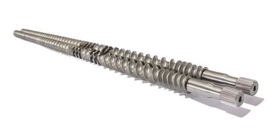 longitud personalizable envuelve línea interna eje de extrusión de tornillo gemelo para la extrusión