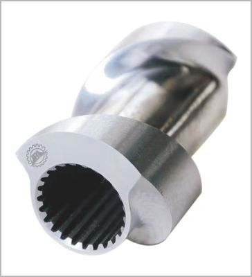 Extrusión de alimentos de la máquina de tornillo de barril de doble tornillo extrusor de piezas de acero inoxidable SUS440C