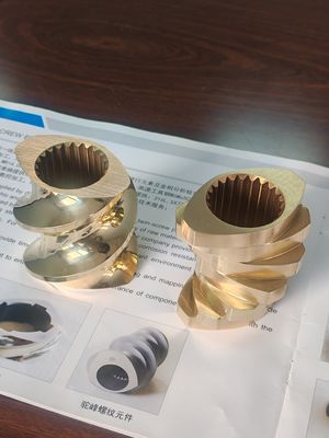 Diseño de elementos de tornillo especiales OEM para extrusora de tornillo gemelo JSW