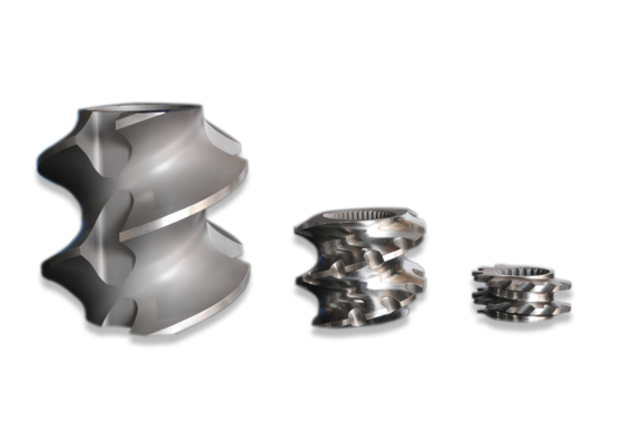 Elemento de tornillo, cilindro de tornillo, piezas de tornillo, eje para máquina extrusora de doble husillo CTE