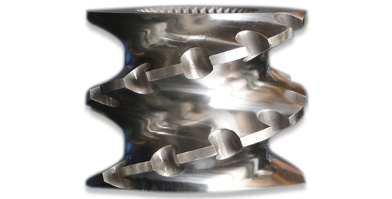 Barril de tornillo nitrado para extrusora de tornillos gemelos