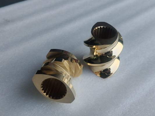 STS 50 Barril de máquina extrusora de doble husillo de plástico con barril abierto del sistema de refrigeración