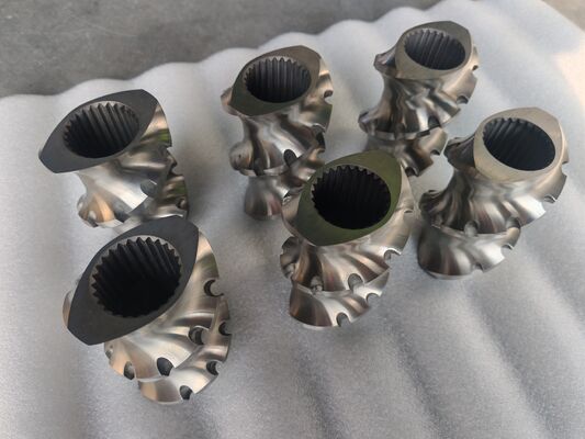 Elementos de extrusora de elementos de tornillo para extrusoras de tornillos gemelos para PYME