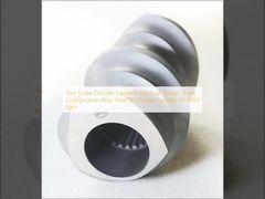 Elementos de extrusora de doble husillo Diseño modular de elementos de tornillo Configuración de tornillo Acero aleado para capacidad de producción 50-2000 Kg/h